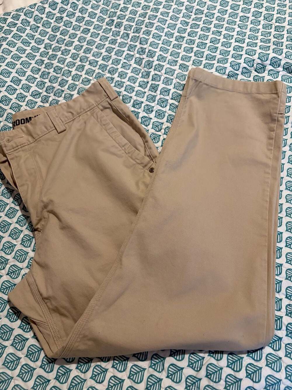 Duluth Trading Co. Men's Flex Ballroom Khakis Trim Fit Pants 32x30 Tan
